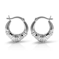 Boucles d'oreilles classiques crevettes en argent sterling par Paolo Fortelini
