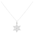 Collier charme flocon de neige en argent sterling
