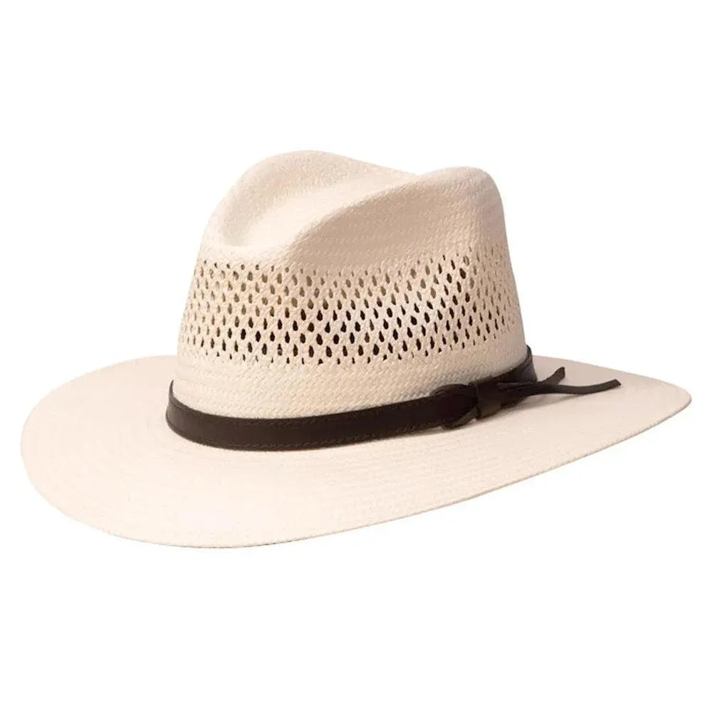 Stetson Digger – Chapeau de soleil fedora en paille Panama UPF 50+