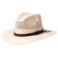 Stetson Digger – Chapeau de soleil fedora en paille Panama UPF 50+