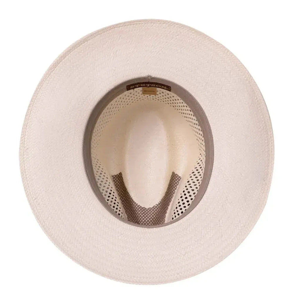 Stetson Digger – Chapeau de soleil fedora en paille Panama UPF 50+