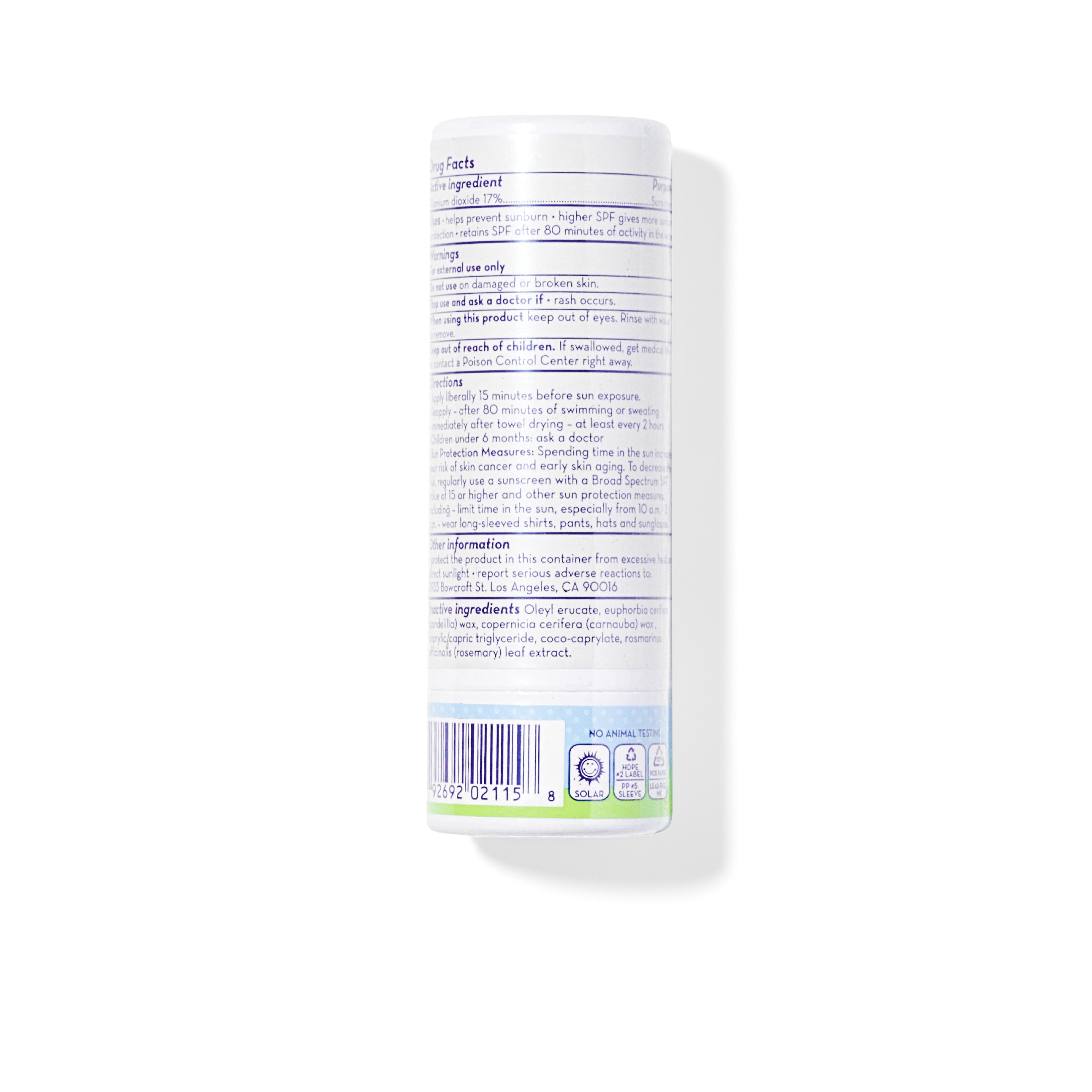 (Sans parfum) Crème solaire en stick Super Sensitive™ à large spectre FPS 30+