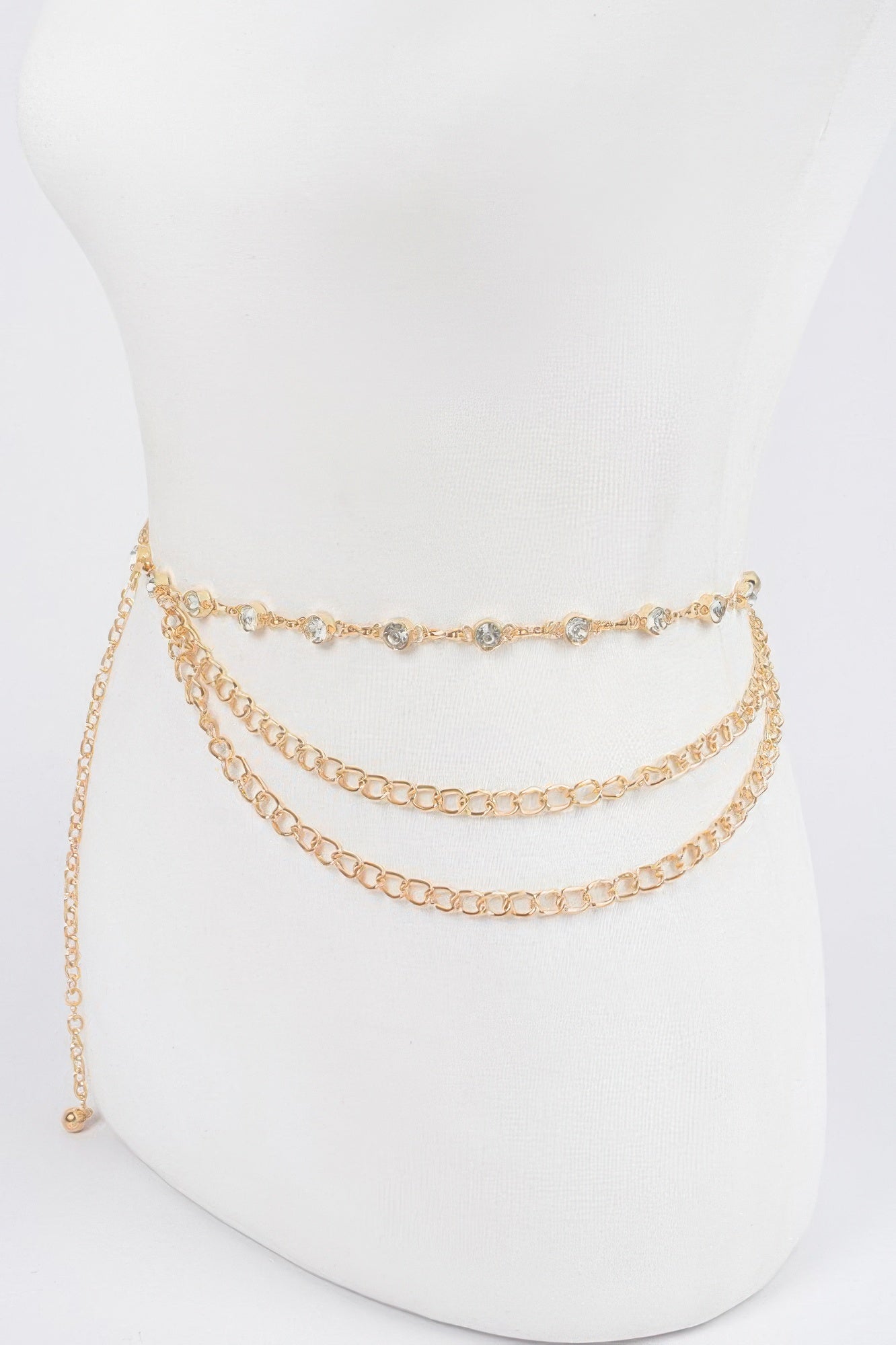 Ceinture multicouche chaîne en pierre