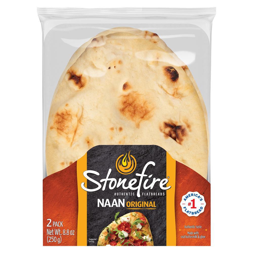 Stonefire - Pain Plat Naan Original (2 unités)