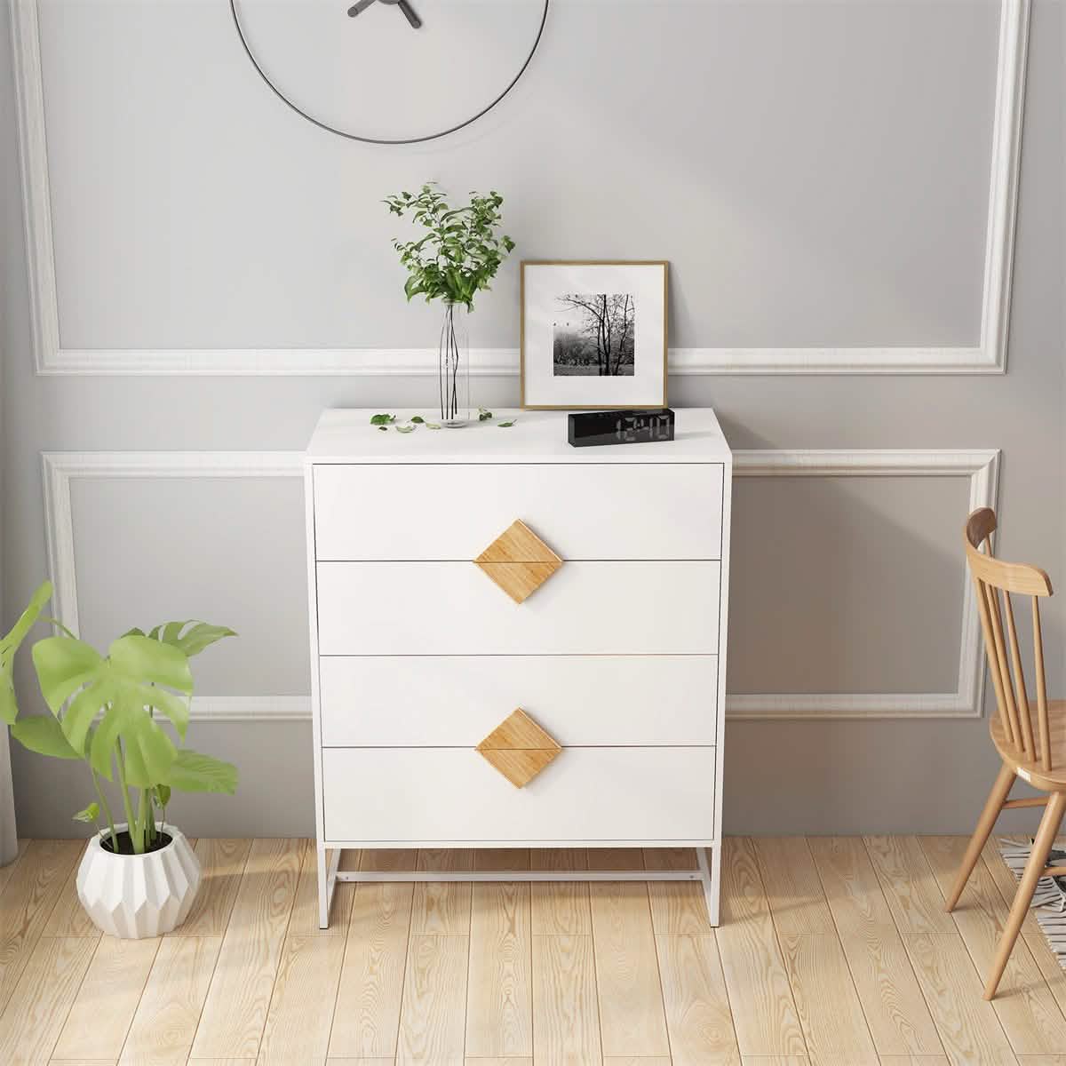 Buffet de rangement blanc