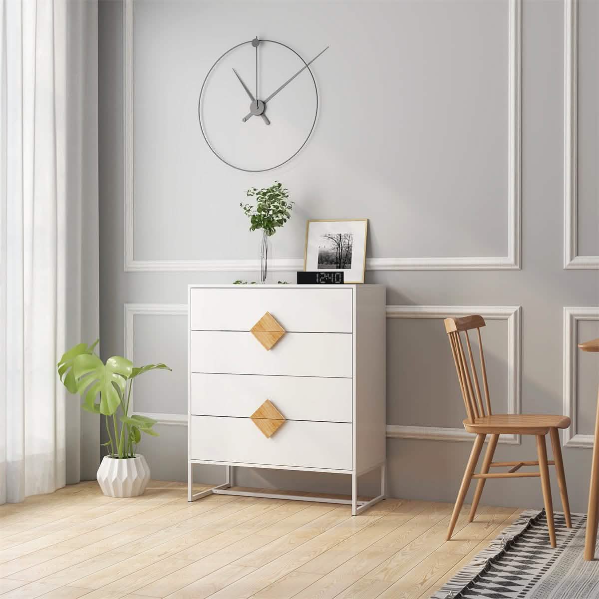 Buffet de rangement blanc