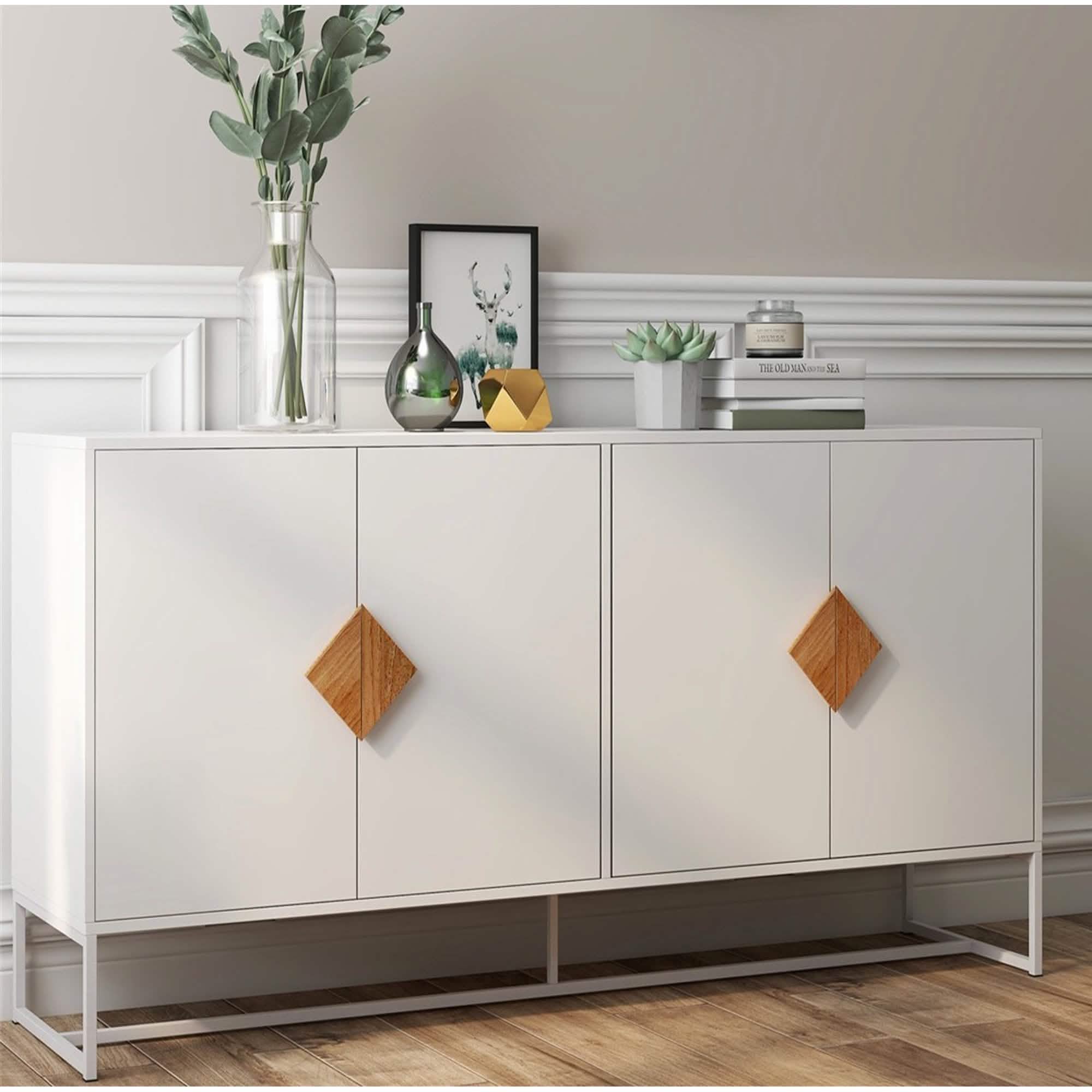 Buffet de rangement blanc