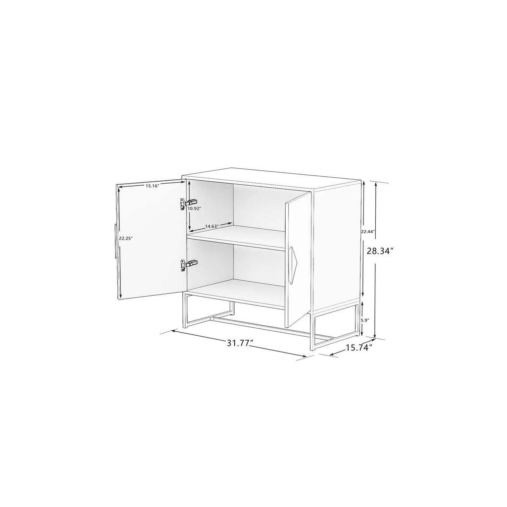Buffet de rangement blanc