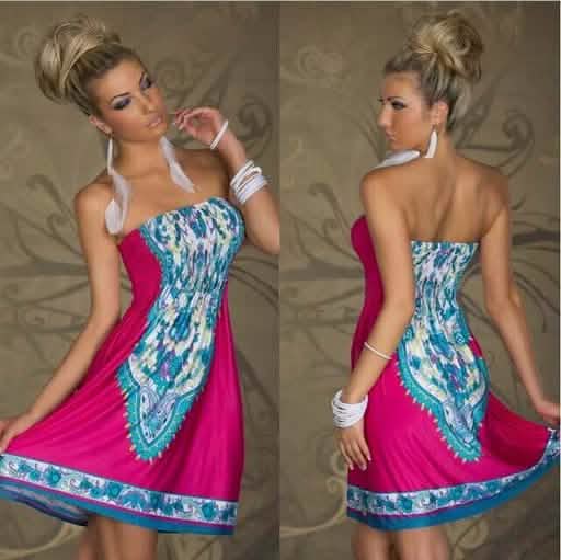 Robe bustier à imprimé cachemire - Styles et tailles assortis