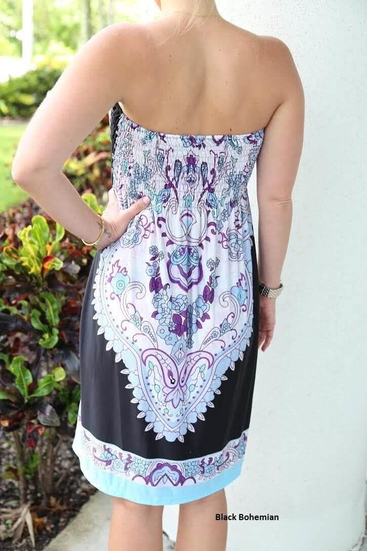 Robe bustier à imprimé cachemire - Styles et tailles assortis