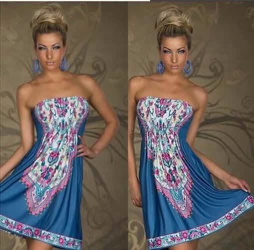 Robe bustier à imprimé cachemire - Styles et tailles assortis
