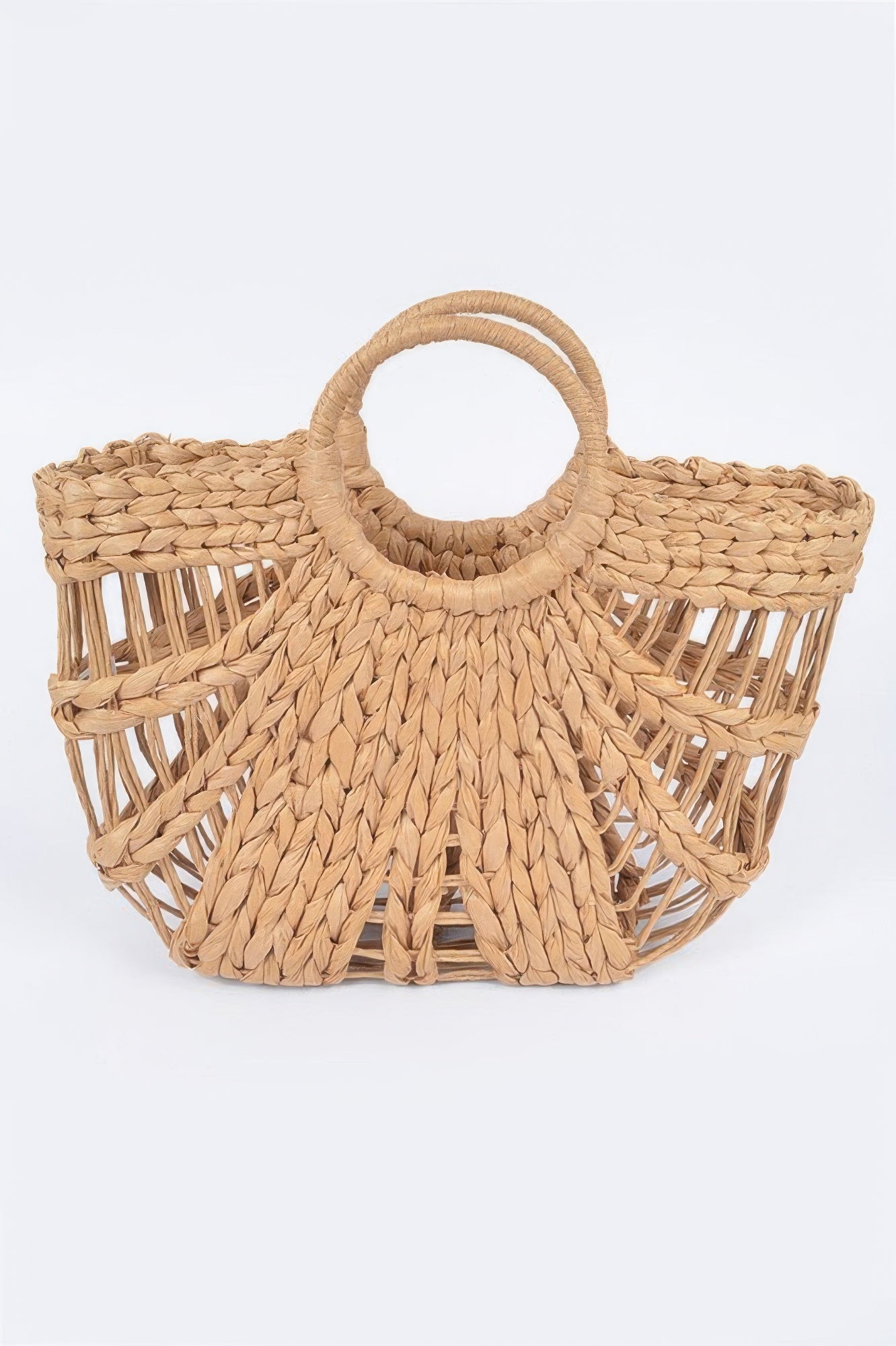 Sac de plage en paille fait à la main