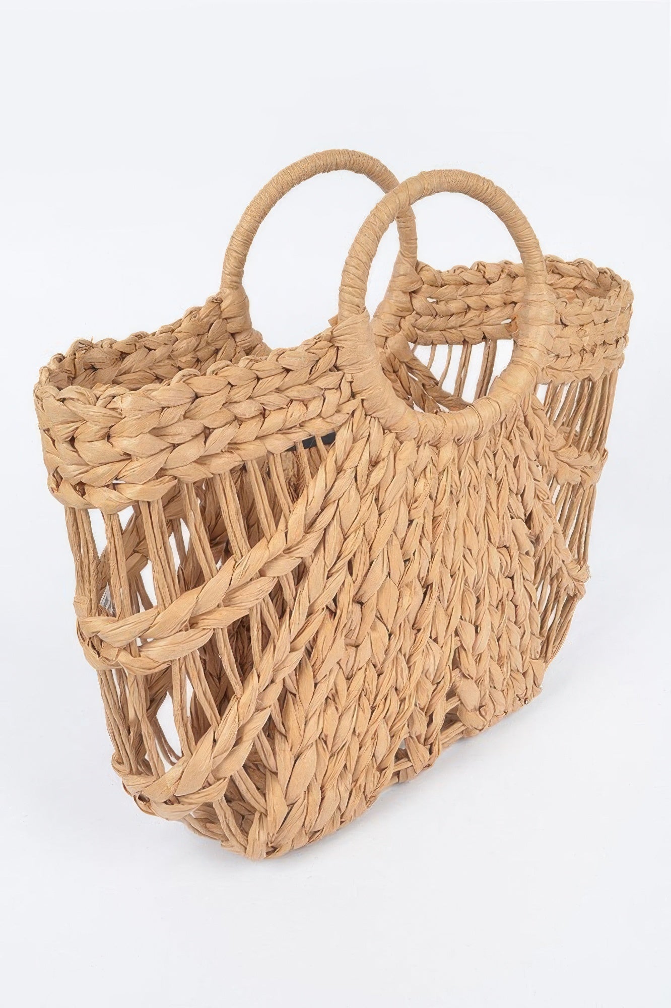 Sac de plage en paille fait à la main