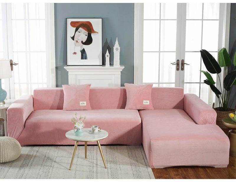 Housse de canapé extensible – Revêtement de canapé de salon – Housse de meuble lavable en machine – Housses de canapé élastiques – Méridienne pour salon – Fauteuil d'angle – Housse de coussin élastique – Housse de canapé 3 places pour la maison