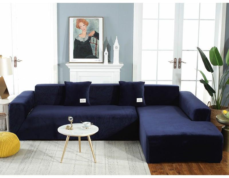 Housse de canapé extensible – Revêtement de canapé de salon – Housse de meuble lavable en machine – Housses de canapé élastiques – Méridienne pour salon – Fauteuil d'angle – Housse de coussin élastique – Housse de canapé 3 places pour la maison