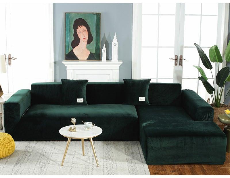 Housse de canapé extensible – Revêtement de canapé de salon – Housse de meuble lavable en machine – Housses de canapé élastiques – Méridienne pour salon – Fauteuil d'angle – Housse de coussin élastique – Housse de canapé 3 places pour la maison