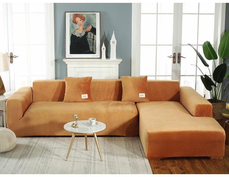 Housse de canapé extensible – Revêtement de canapé de salon – Housse de meuble lavable en machine – Housses de canapé élastiques – Méridienne pour salon – Fauteuil d'angle – Housse de coussin élastique – Housse de canapé 3 places pour la maison