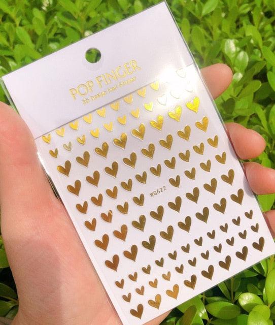 Autocollant de ligne pour ongles, fin, autocollant, décollable, argent/or/blanc/noir, accessoires autocollants dorés, décalcomanie de ligne pour ongles, auto-adhésive, motif vague 3D, décoration de courbe métallique pour femmes et filles