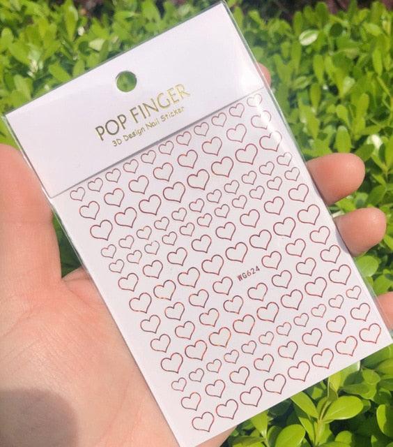Autocollant de ligne pour ongles, fin, autocollant, décollable, argent/or/blanc/noir, accessoires autocollants dorés, décalcomanie de ligne pour ongles, auto-adhésive, motif vague 3D, décoration de courbe métallique pour femmes et filles