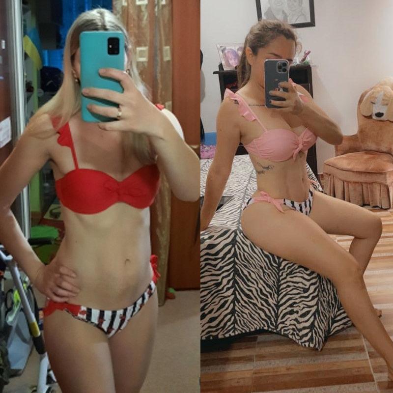 Maillot de bain rayé en dentelle à volants et push-up pour femme, ensemble de bikini avec soutien-gorge et coupe haute, deux pièces, ensembles de bikini push-up, maillots de bain, hauts de bikini à volants avec bas pour adolescentes.