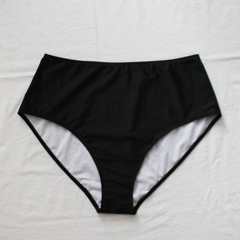 Maillot de bain deux pièces grande taille à rayures pour femmes Maillot de bain taille haute deux pièces grande taille pour femmes Maillot de bain taille haute Maillot de bain taille haute épaules dénudées Maillot de bain échancré