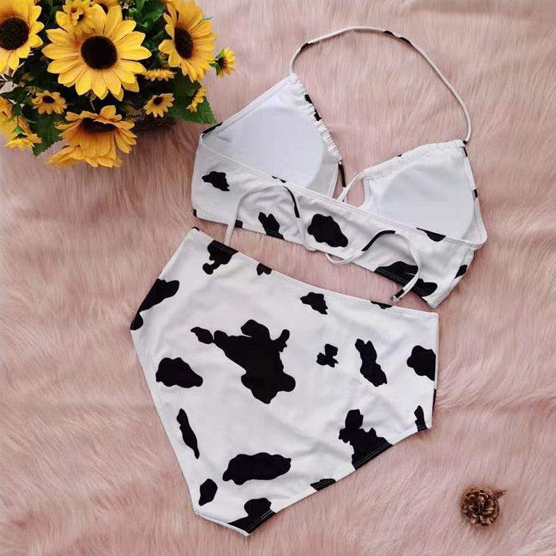 Maillot de bain deux pièces grande taille à rayures pour femmes Maillot de bain taille haute deux pièces grande taille pour femmes Maillot de bain taille haute Maillot de bain taille haute épaules dénudées Maillot de bain échancré