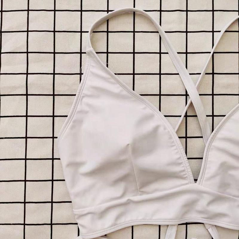 Maillot de bain deux pièces grande taille à rayures pour femmes Maillot de bain taille haute deux pièces grande taille pour femmes Maillot de bain taille haute Maillot de bain taille haute épaules dénudées Maillot de bain échancré