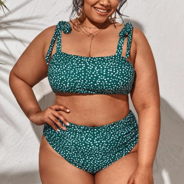 Maillot de bain deux pièces grande taille à rayures pour femmes Maillot de bain taille haute deux pièces grande taille pour femmes Maillot de bain taille haute Maillot de bain taille haute épaules dénudées Maillot de bain échancré