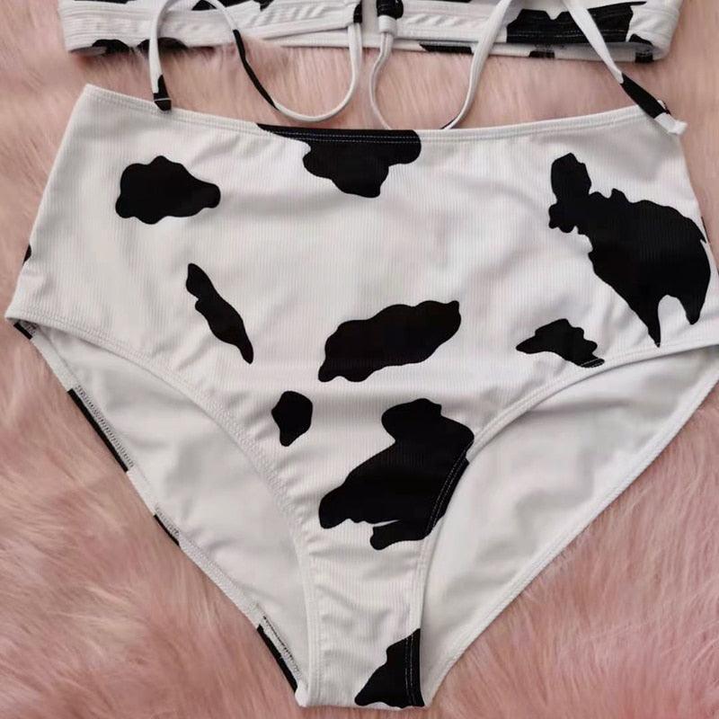 Maillot de bain deux pièces grande taille à rayures pour femmes Maillot de bain taille haute deux pièces grande taille pour femmes Maillot de bain taille haute Maillot de bain taille haute épaules dénudées Maillot de bain échancré