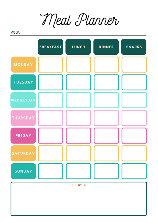 Organisateur de vie étudiante | Modèle imprimable et Canva de 48 pages