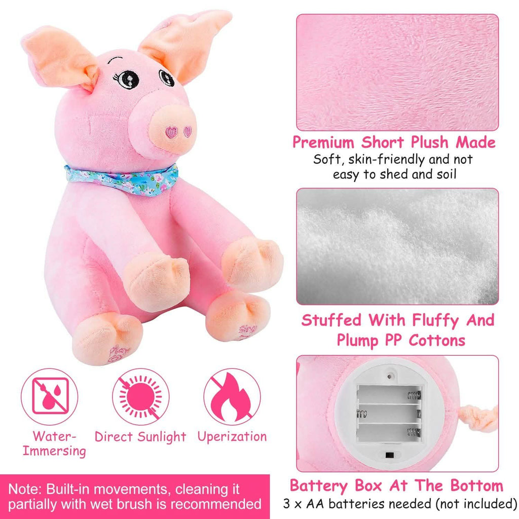 Peluche Cochon Animée Coucou