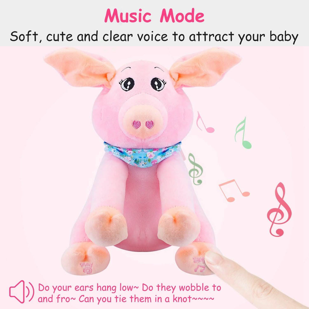 Peluche Cochon Animée Coucou
