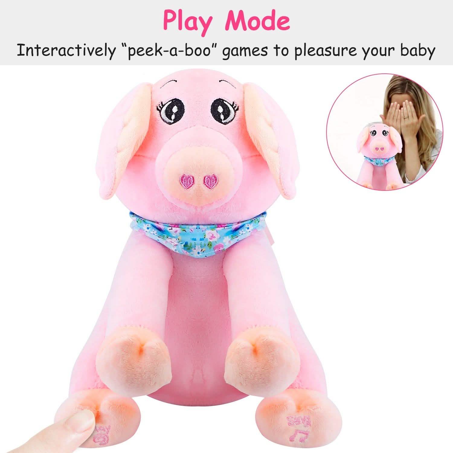 Peluche Cochon Animée Coucou