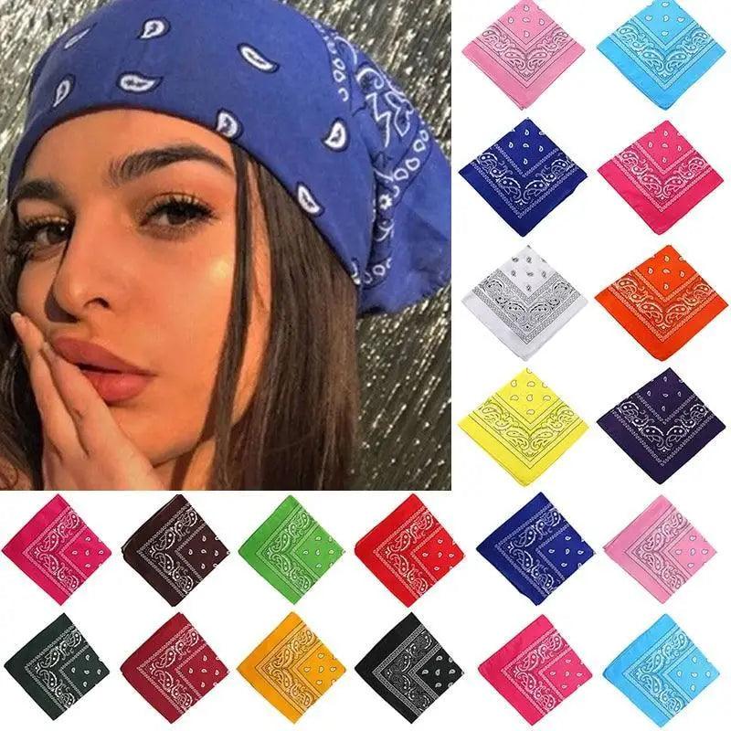 Superbes Bandeaux Foulards Imprimés Pour Filles, Femmes Et Enfants, Foulard Carré Unisexe Turban Bandeau Accessoires Pour Cheveux
