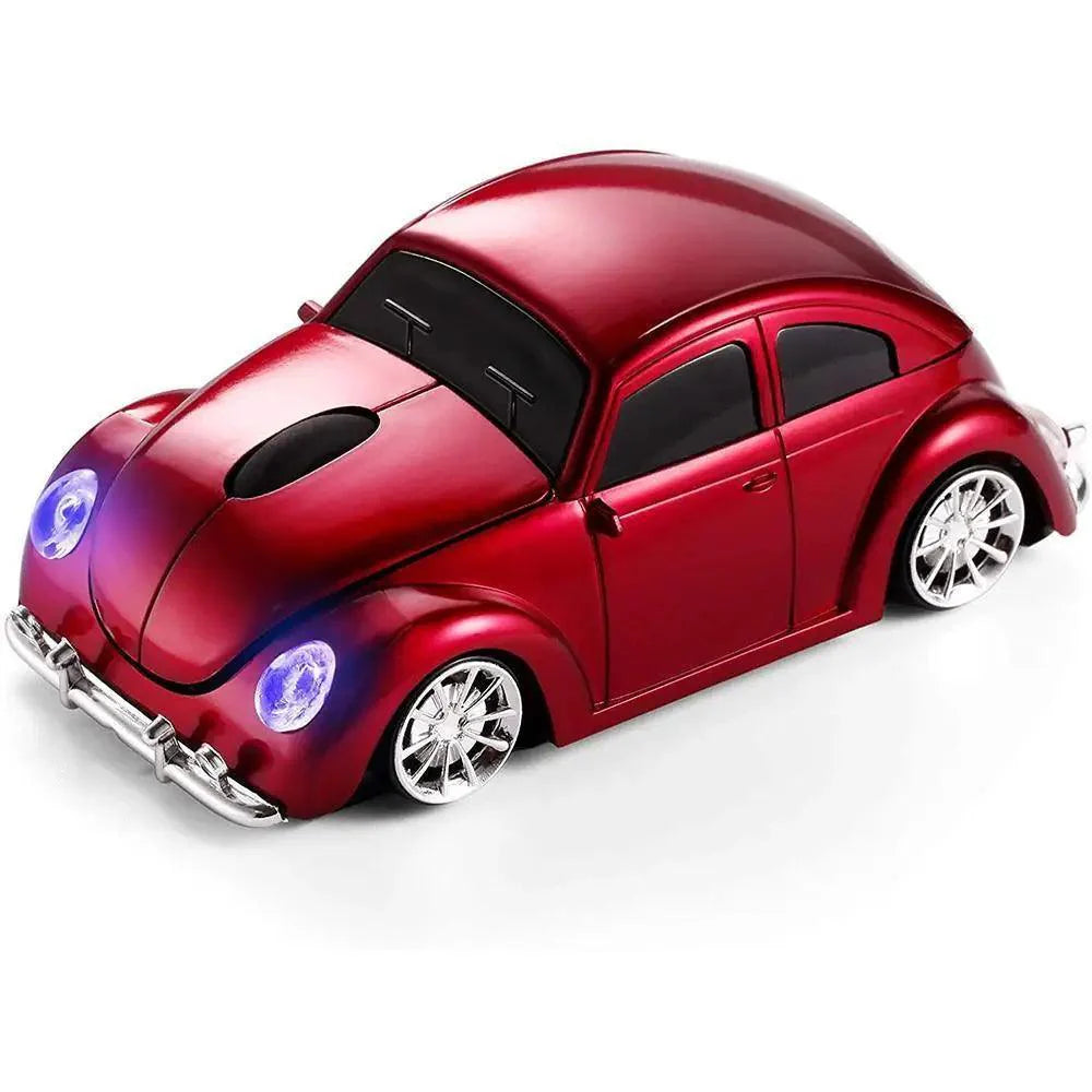 Souris sans fil 2,4 GHz élégante en forme de voiture, souris USB pour ordinateur 1200 DPI, souris de bureau au design unique de voiture de sport 3D pour gamer