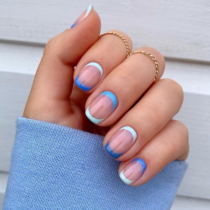 Vernis à ongles gel bleu élégant pour femme, vernis gel UV permanent populaire de haute qualité et coloré pour filles