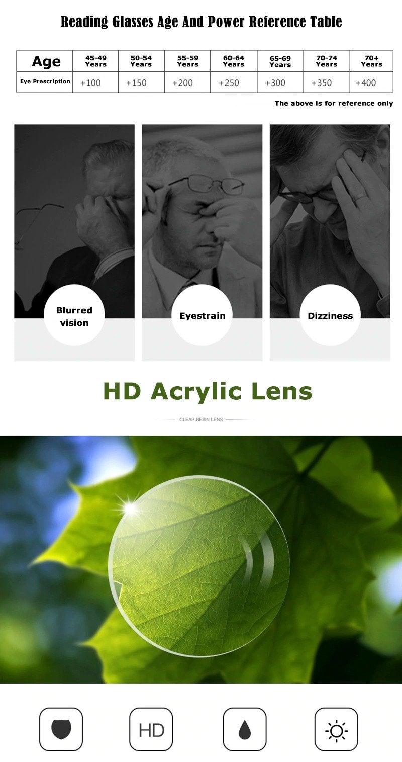 Lunettes de lecture élégantes anti-lumière bleue pour hommes et femmes monture flexible charnière à ressort lunettes d'ordinateur presbytie pour femmes nouvelles lunettes de soleil à la mode