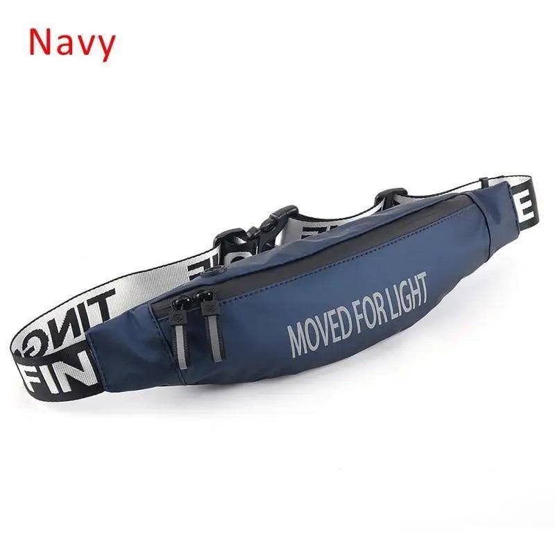 Ceinture porte-monnaie unisexe étanche au design élégant, sac banane élégant pour la randonnée, le fitness, le cyclisme, l'entraînement en salle de sport, ceinture réfléchissante pour coureurs, ceinture de jogging avec poche