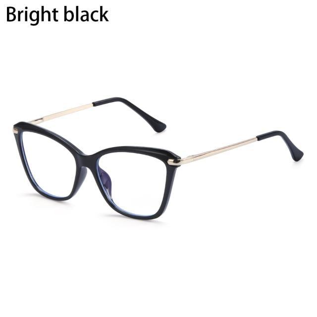 Lunettes élégantes Lunettes à verres transparents Lunettes anti-lumière bleue Mode femme homme Lunettes œil de chat Lunettes de jeu pour ordinateur Protection oculaire Lunettes de vue