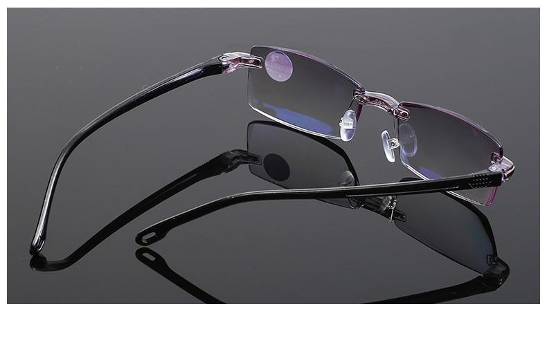 Lunettes de lecture sans monture bloquant la lumière bleue élégantes et modernes, carrées, pour femmes et hommes, verres filtrants la lumière bleue, légères, anti-éblouissement, pour ordinateur