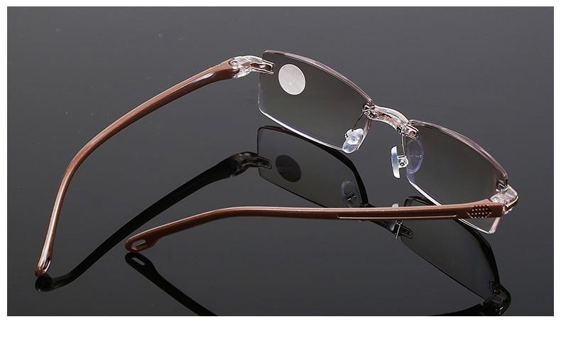 Lunettes de lecture sans monture bloquant la lumière bleue élégantes et modernes, carrées, pour femmes et hommes, verres filtrants la lumière bleue, légères, anti-éblouissement, pour ordinateur