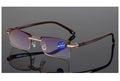 Lunettes de lecture sans monture bloquant la lumière bleue élégantes et modernes, carrées, pour femmes et hommes, verres filtrants la lumière bleue, légères, anti-éblouissement, pour ordinateur