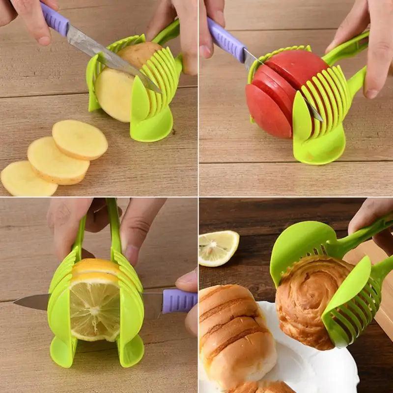 Accessoires de cuisine gadget créatif trancheuse à tomates coupe-pain coupe-fruits et légumes coupe-pommes de terre élégant ustensile de cuisine portatif