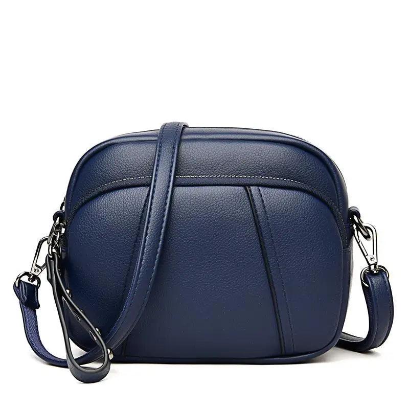 Sac à bandoulière en cuir souple élégant pour femmes, petit sac décontracté avec bandoulière amovible et réglable, grande capacité