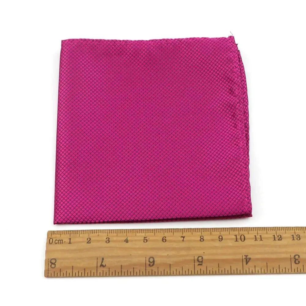 Ensemble Élégant de Cravate Nœud Papillon Mouchoir et Boutons de Manchette en Polyester Uni pour Hommes - Nœud Papillon de Mariage Fête Mode Masculine