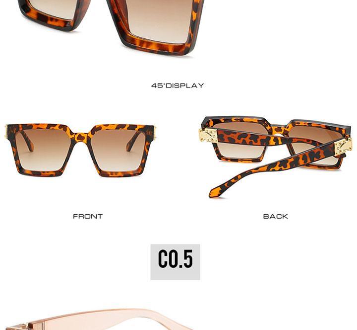 Lunettes de soleil carrées élégantes pour femmes et lunettes de vue de luxe pour femmes et hommes, lunettes de soleil carrées pour hommes, montures de lunettes surdimensionnées pour femmes, plusieurs teintes inspirées de paillettes, nuances élégantes