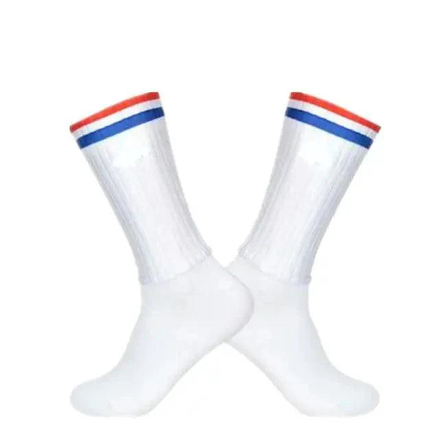 Chaussettes de Cyclisme Estivales Élégantes Respirantes pour Hommes, Antidérapantes, Sans Couture, Chaussettes de Sport Modernes pour Hommes, Chaussettes de Course et de Sport