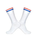 Chaussettes de Cyclisme Estivales Élégantes Respirantes pour Hommes, Antidérapantes, Sans Couture, Chaussettes de Sport Modernes pour Hommes, Chaussettes de Course et de Sport