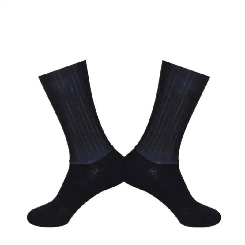 Chaussettes de Cyclisme Estivales Élégantes Respirantes pour Hommes, Antidérapantes, Sans Couture, Chaussettes de Sport Modernes pour Hommes, Chaussettes de Course et de Sport