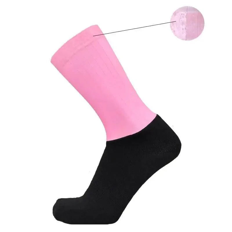 Chaussettes de Cyclisme Estivales Élégantes Respirantes pour Hommes, Antidérapantes, Sans Couture, Chaussettes de Sport Modernes pour Hommes, Chaussettes de Course et de Sport